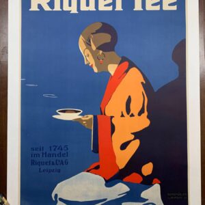 Riquet Tee - Art By Karl Bergmuller (1913) 29.875x40.875 German Travel Advertising Poster LB