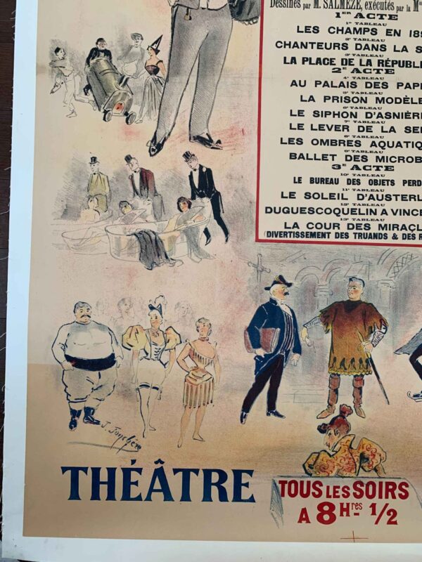 Dejazet-Revue - Art Jules Jonchere (1900) 36.5x50.5 French Theater/Circus Poster LB - Image 5