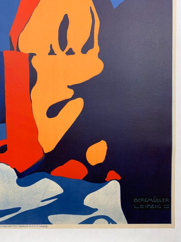 Riquet Tee - Art By Karl Bergmuller (1913) 29.875x40.875 German Travel Advertising Poster LB - Image 3