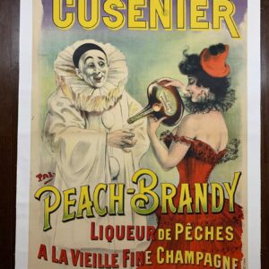 Cusenier Peach Brandy - Art By Pal (1898) 35.875x50.625 French Advertising Poster LB
