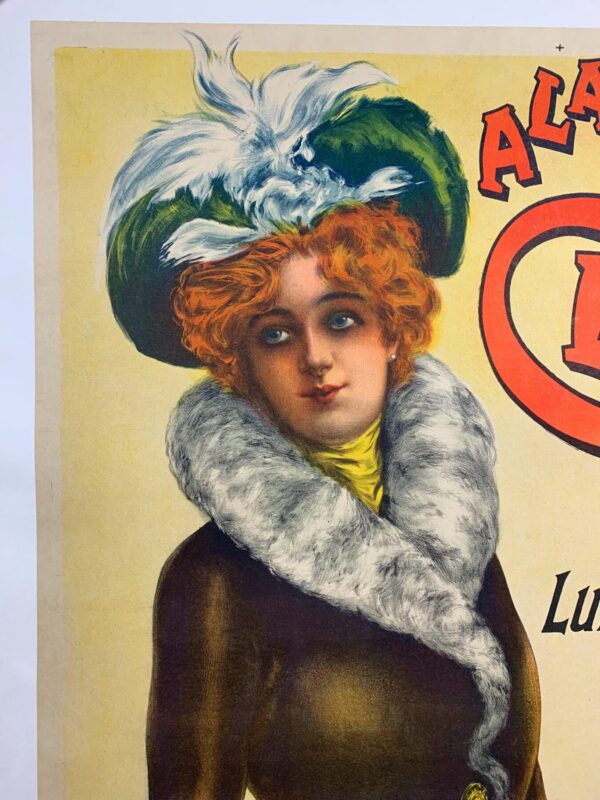 A La Place Clichy - Art By Charles Tichon (1898) 35.75x50.5 French Advertising Poster LB - Image 5