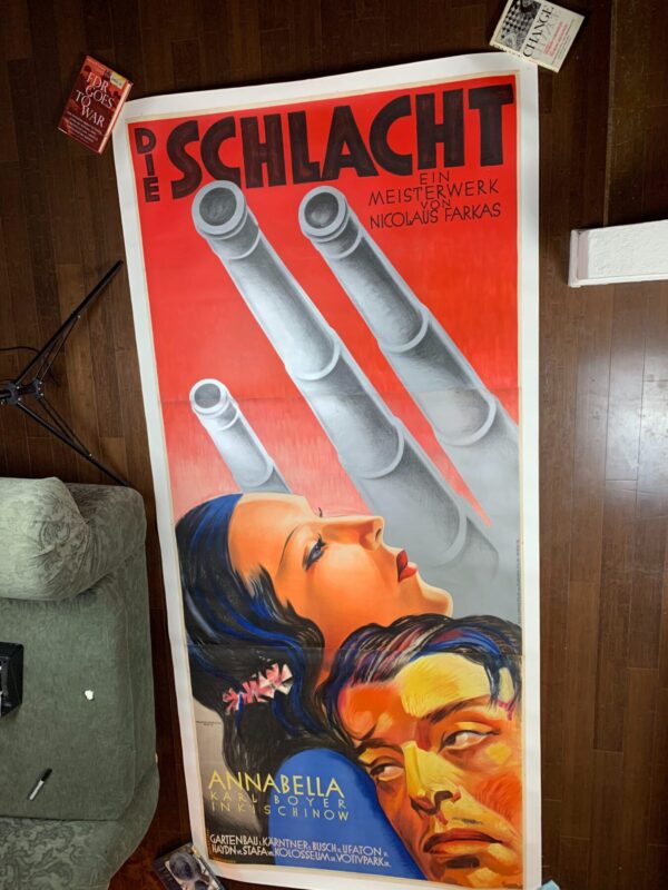 Die Schlacht/The Battle - Art By Emmerich (1934) 48.875x111.25 Austrian Movie Poster LB