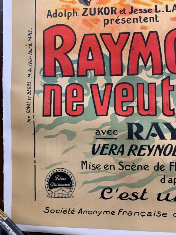 The Night Club Aka Ne Veut Plus De Femmes (1925) 47x63 French Movie Poster LB - Image 5