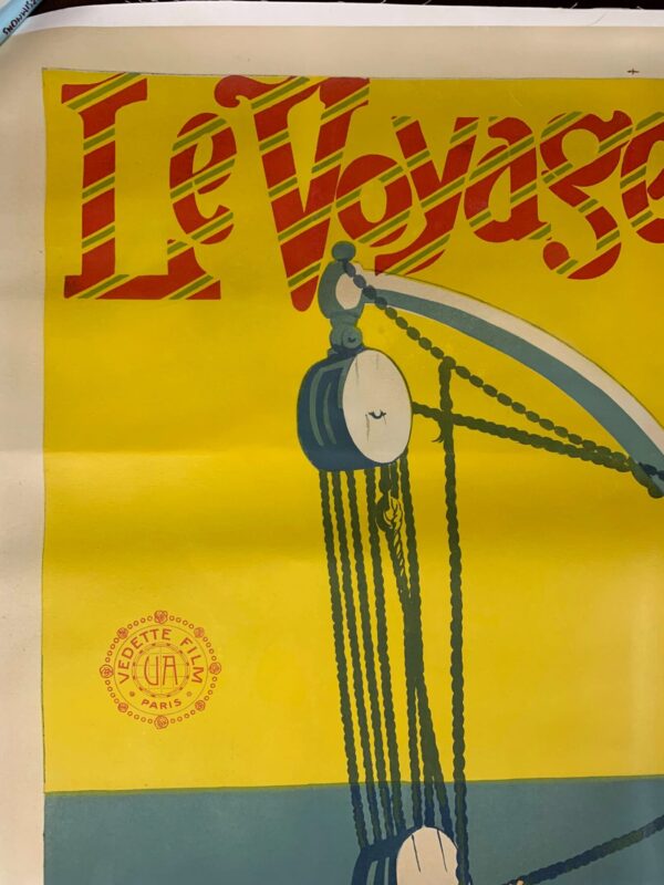Le Voyage De Maciste - Unique Art By Archambault (1919) 47x63 French Movie Poster LB - Image 3