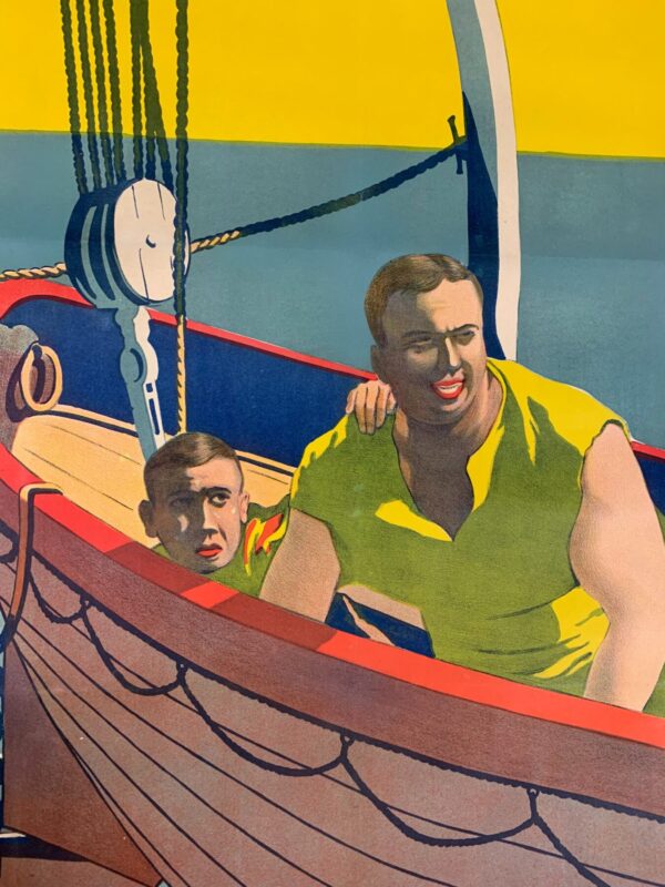 Le Voyage De Maciste - Unique Art By Archambault (1919) 47x63 French Movie Poster LB - Image 5