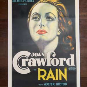 Rain - Joan Crawford (1938) US One Sheet Movie Poster LB