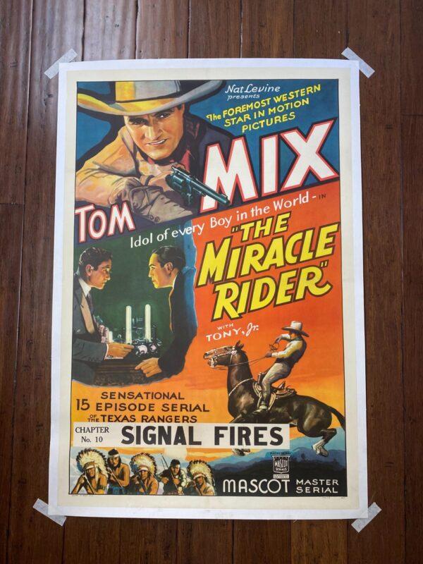 The Miracle Rider - Tom Mix (1935) US One Sheet Movie Poster LB