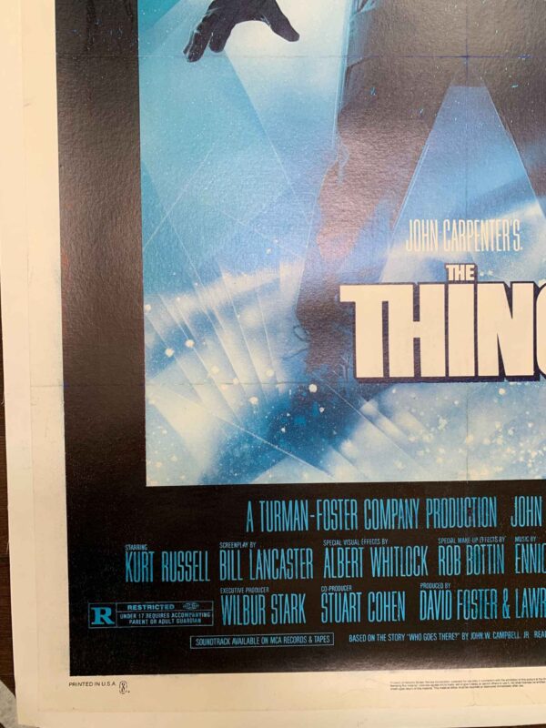 The Thing - John Carpenter (1982) US One Sheet Movie Poster LB - Image 4
