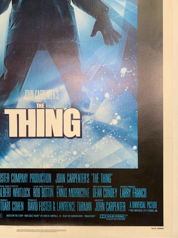 The Thing - John Carpenter (1982) US One Sheet Movie Poster LB - Image 5