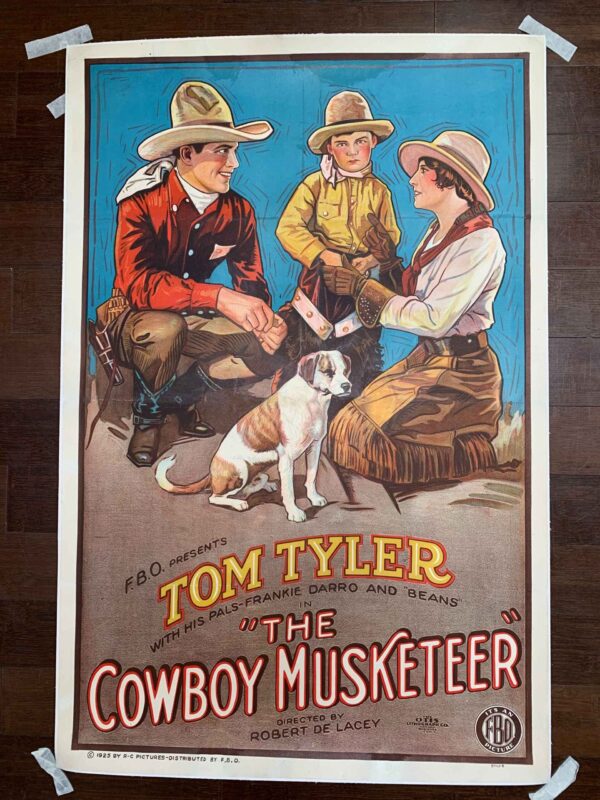 Cowboy Musketeer - Tom Tyler (1925) US One Sheet Movie Poster LB