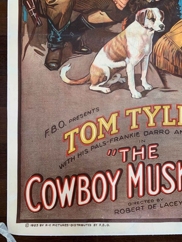 Cowboy Musketeer - Tom Tyler (1925) US One Sheet Movie Poster LB - Image 4
