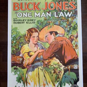 One Man Law - Buck Jones (1931) US One Sheet Movie Poster LB