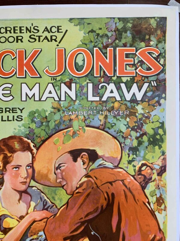 One Man Law - Buck Jones (1931) US One Sheet Movie Poster LB - Image 3