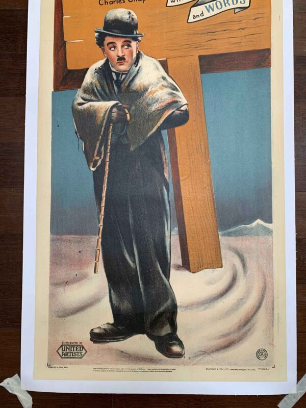 Gold Rush - Charlie Chaplin (1942) 20x59.75 UK Door Panel Movie Poster LB - Image 3