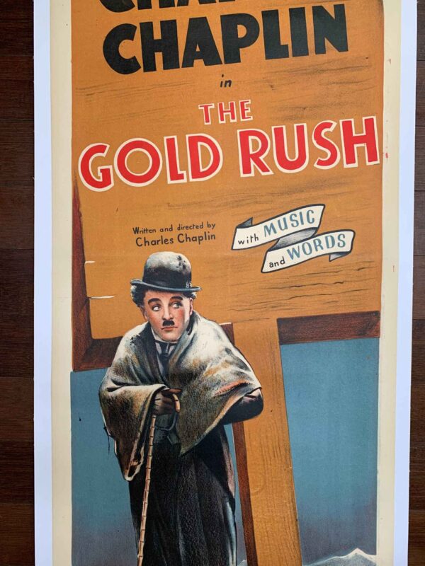 Gold Rush - Charlie Chaplin (1942) 20x59.75 UK Door Panel Movie Poster LB - Image 4