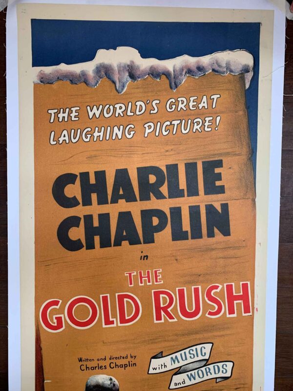 Gold Rush - Charlie Chaplin (1942) 20x59.75 UK Door Panel Movie Poster LB - Image 5