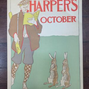 Harper's October- Gamekeeper (1899) 8 x 11.375 US Advertising Poster