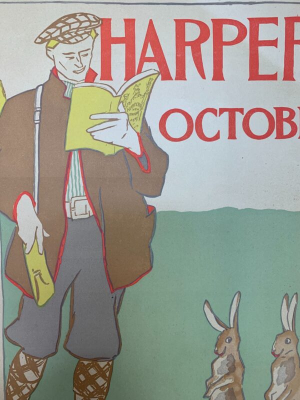 Harper's October- Gamekeeper (1899) 8 x 11.375 US Advertising Poster - Image 3