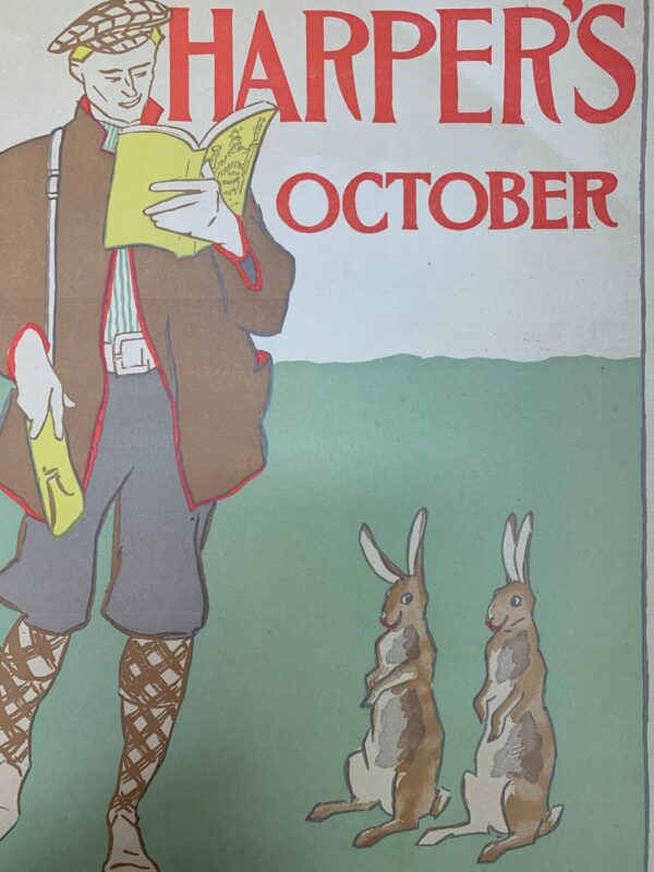 Harper's October- Gamekeeper (1899) 8 x 11.375 US Advertising Poster - Image 4