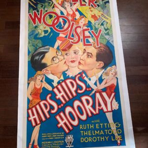 Hips Hips Hooray - Wheeler & Wolsely (1934) US Three Sheet Movie Poster LB