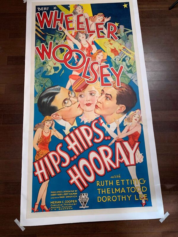 Hips Hips Hooray - Wheeler & Wolsely (1934) US Three Sheet Movie Poster LB - Image 2