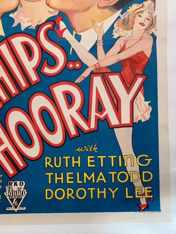 Hips Hips Hooray - Wheeler & Wolsely (1934) US Three Sheet Movie Poster LB - Image 5