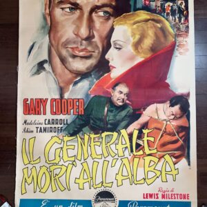 The General Died at Dawn - Gary Cooper (1936) 52x77 Italian Movie Poster LB