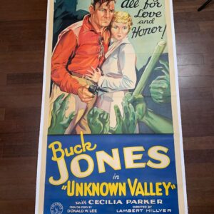 Unknown Valley - Buck Jones (1933) US Three Sheet Movie Poster LB