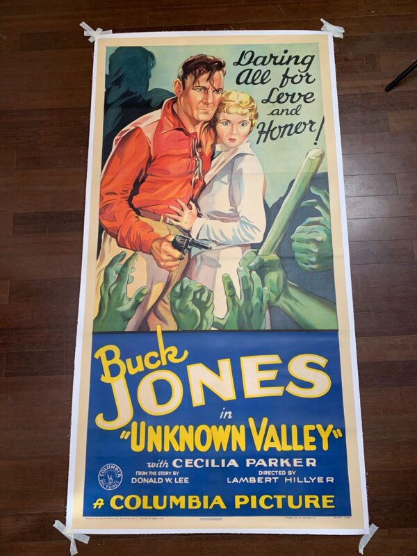 Unknown Valley - Buck Jones (1933) US Three Sheet Movie Poster LB
