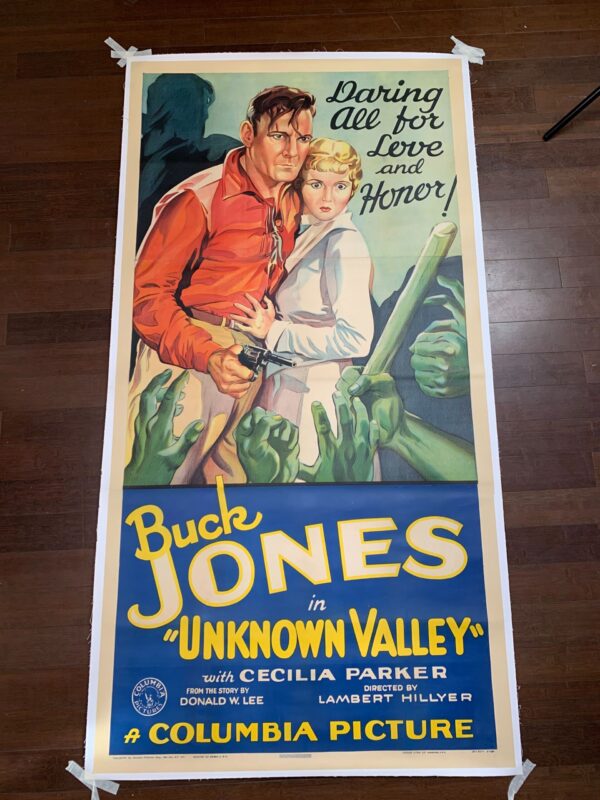 Unknown Valley - Buck Jones (1933) US Three Sheet Movie Poster LB - Image 2