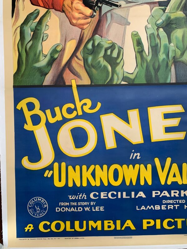 Unknown Valley - Buck Jones (1933) US Three Sheet Movie Poster LB - Image 7