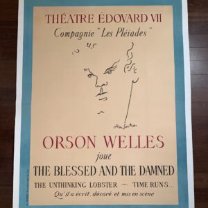 The Blessed and The Damned - Art by Cocteau (1950) 46x62.2 French Theater Poster LB