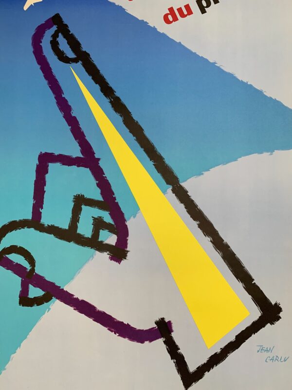 Air France a la Pointe du Progres - Art by Jean Carlu (1958) 25x31 French Advertising Poster - Image 6