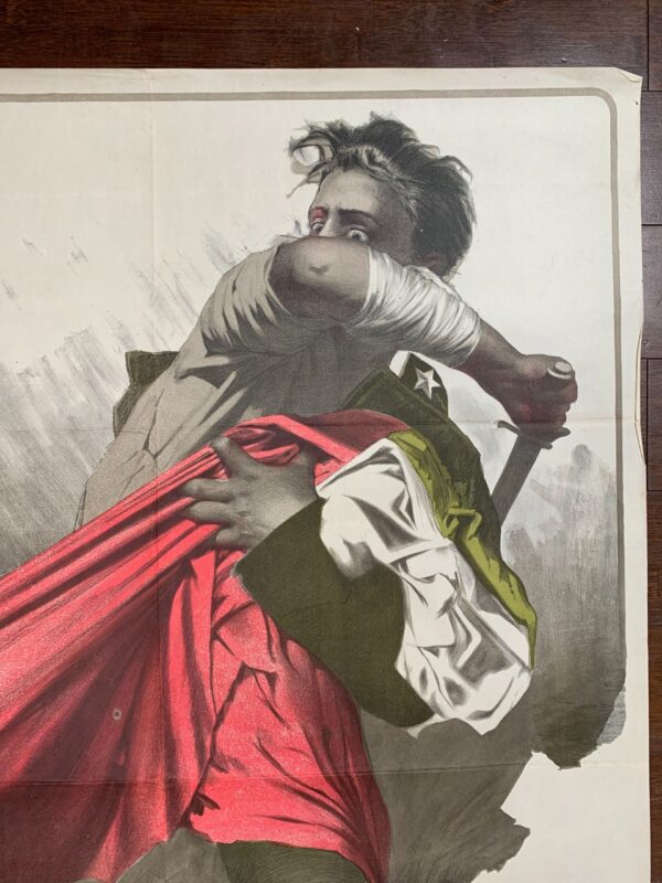Prestito Nazionale - Art by Borgoni (1916) 27x39.4 Italian Advertising Poster - Image 3