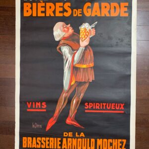 Bieres de Garde - Art by Le Clercq (1930) 31.5x47 Belgian Advertising Poster