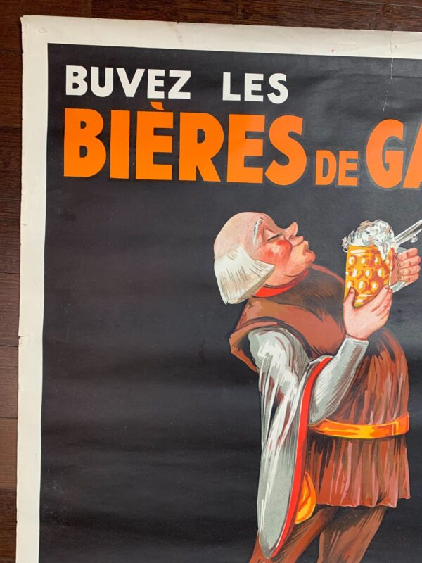 Bieres de Garde - Art by Le Clercq (1930) 31.5x47 Belgian Advertising Poster - Image 2