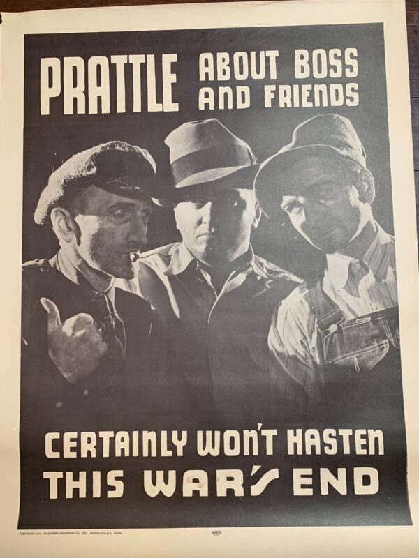 Propaganda Strikes - Very Rare Set of 9 (1943) 21x28 US WWII Posters - Image 8