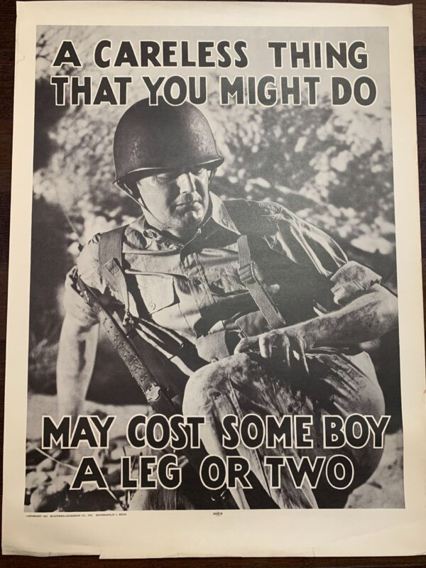 Propaganda Strikes - Very Rare Set of 9 (1943) 21x28 US WWII Posters - Image 10
