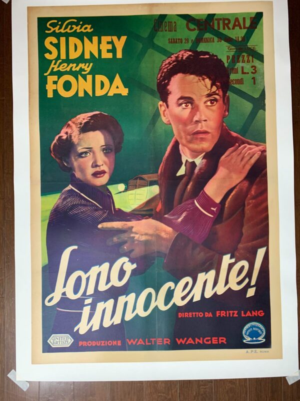 You Only Live Once - Boonie & Clyde Inspiration (1937) 27.5x39.375 Italian Movie Poster LB - Image 2