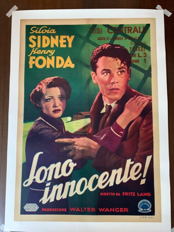 You Only Live Once - Boonie & Clyde Inspiration (1937) 27.5x39.375 Italian Movie Poster LB - Image 5