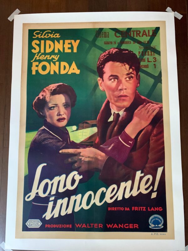 You Only Live Once - Boonie & Clyde Inspiration (1937) 27.5x39.375 Italian Movie Poster LB - Image 6