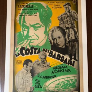 Barbary Coast - Edward G. Robinson (1935) 27.5x39.375 Italian Movie Poster LB