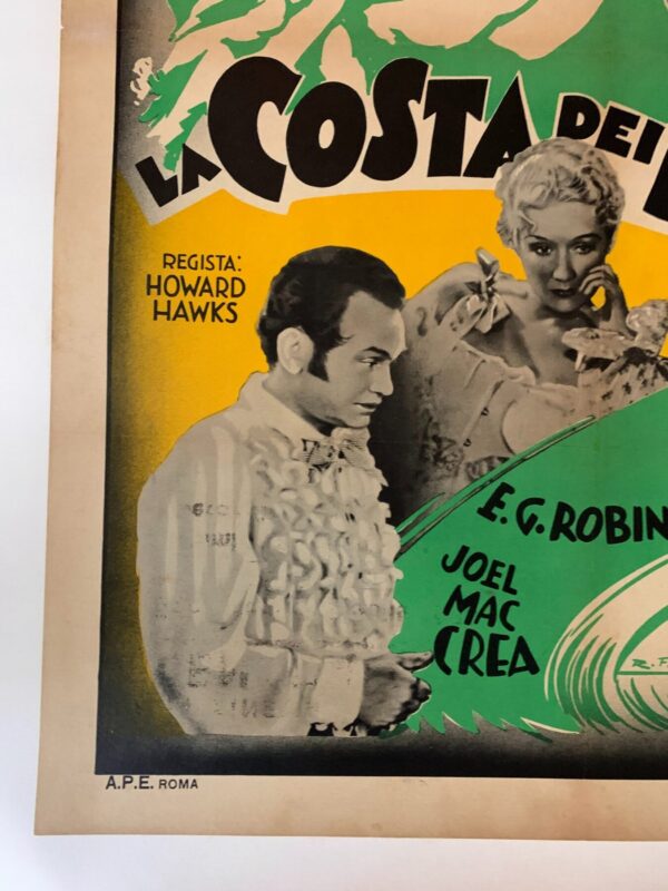 Barbary Coast - Edward G. Robinson (1935) 27.5x39.375 Italian Movie Poster LB - Image 6