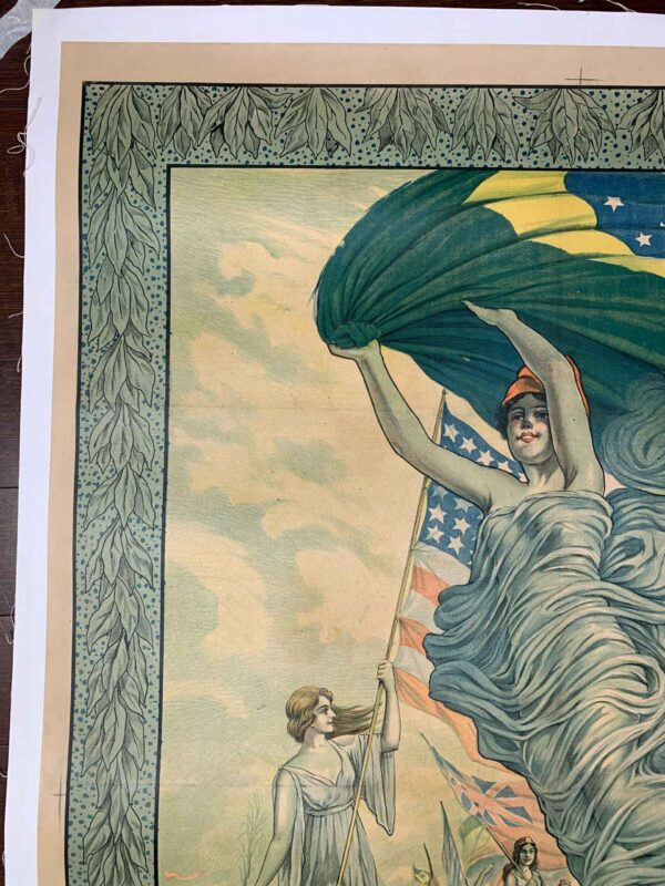 International Expo - Art C. Oswald (1922) 30x44 Brazilian Lithograph Poster LB - Image 2