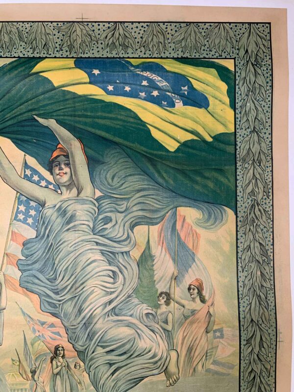International Expo - Art C. Oswald (1922) 30x44 Brazilian Lithograph Poster LB - Image 3