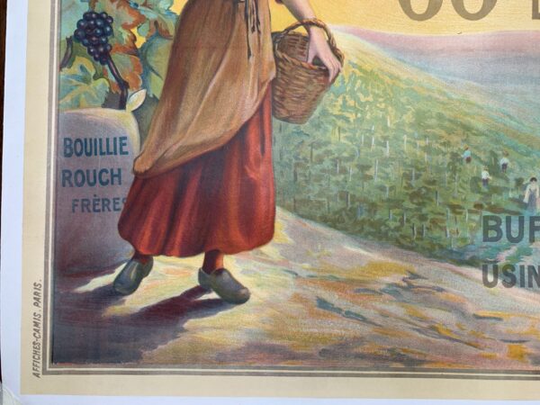 Bouillie Rouch Grapes (1889) 30.5x45.5 French Lithograph Poster LB - Image 2