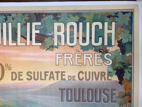Bouillie Rouch Grapes (1889) 30.5x45.5 French Lithograph Poster LB - Image 4