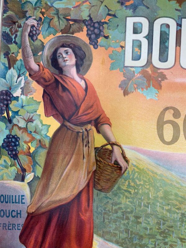 Bouillie Rouch Grapes (1889) 30.5x45.5 French Lithograph Poster LB - Image 8