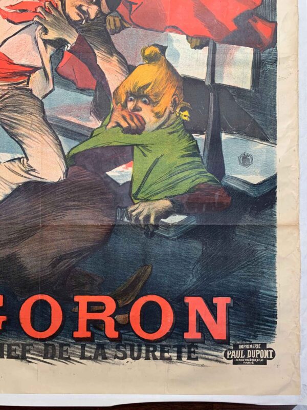 l'Amour a Paris Mr. Goron - Art Balluriau (1898) 43x59 French Litho Poster LB - Image 4