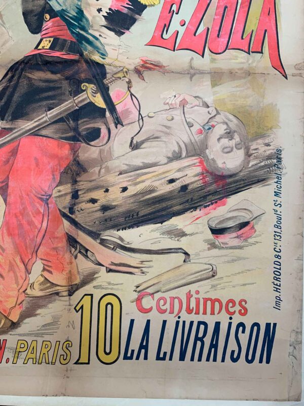 Le Debacle - Art Paul de Semant (1880) 39x55 French Theater Litho Poster LB - Image 4